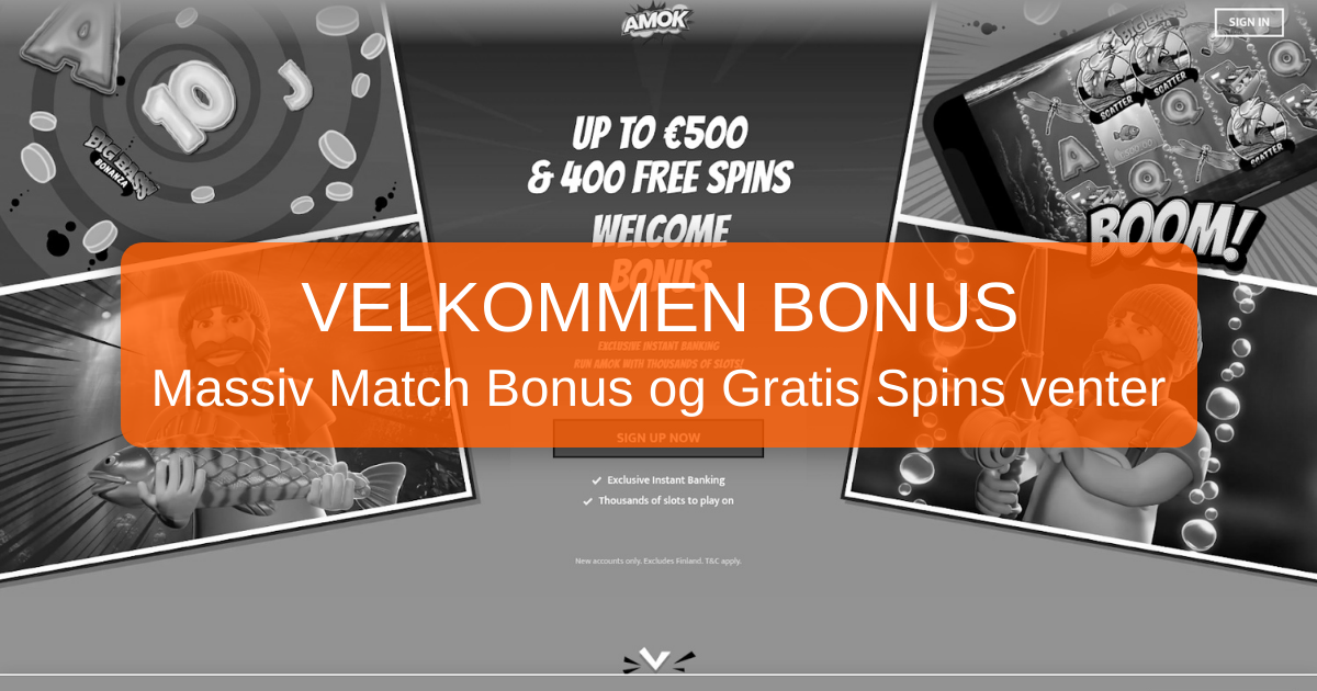Amok Casino for danske spillere